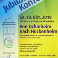 Jubiläumskonzert Von Ochinheim nach Hockenheim