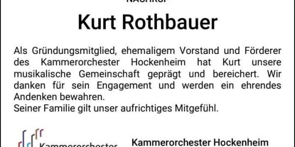 Nachruf K Rothbauer