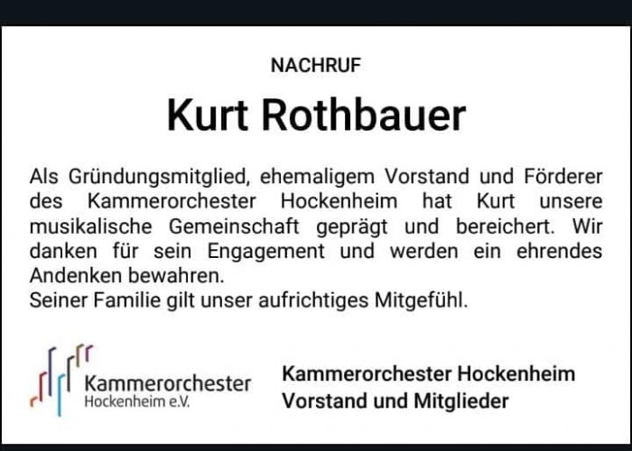 Nachruf K Rothbauer